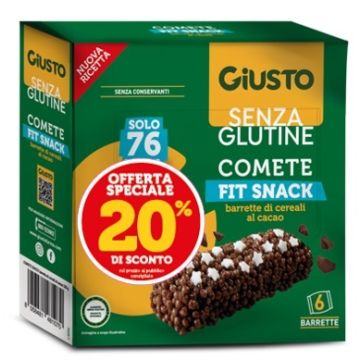 Giusto Senza Glutine Comete Snack 6x120 g Taglio Prezzo -20%