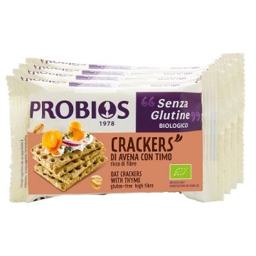 Probios Crackers Avena Timo 4 Pezzi da 35 g