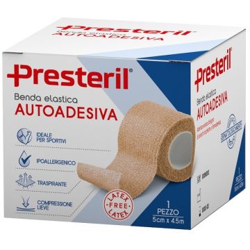Benda Elastica Autoadesiva Latex Free Presteril cm 5x4,5 m Tesi Skin