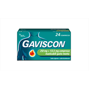 Gaviscon*24cpr Ment250+133,5mg