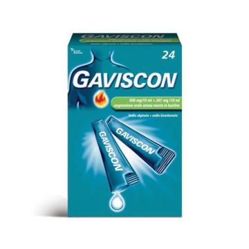 Gaviscon*24bust 500+267mg/10ml