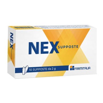 Nex Supposte 10 Pezzi da 2 g