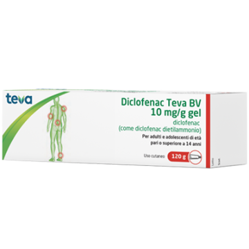 Diclofenac Teva*gel120g 10mg/g
