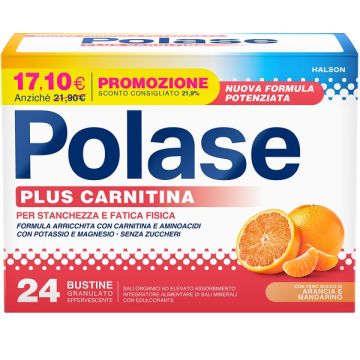 Polase Plus Carnitina Promo 24 Bustine Granulato Effervescente da 6,8 g
