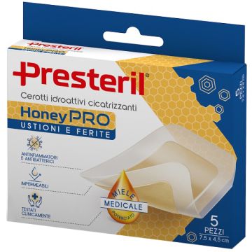 Cerotto Idroattivo Cicatrizzante Presteril Honeypro 5x7 cm 5pezzi