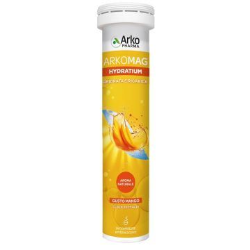 Arkomag Hydratium Reidrata e Ricarica Mango 24 Compresse Effervescenti Senza Zuccheri con Edulcorante