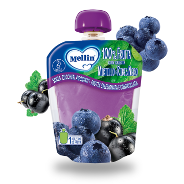 Mellin Pouch Mirtillo/ribes90g