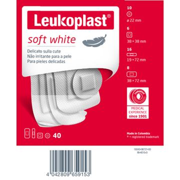 Leukoplast Soft White 40pz Ass