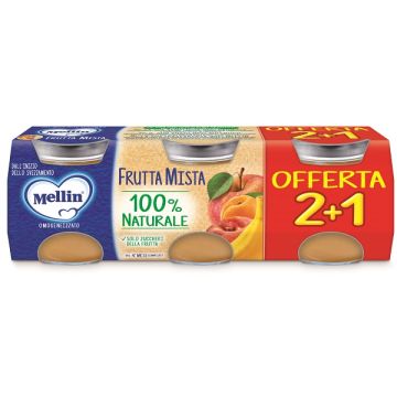 Mellin Omog Frutta Mix 3pz