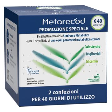 Metarecod 40 Bustine Granulari da 2,5 g 2 Pezzi
