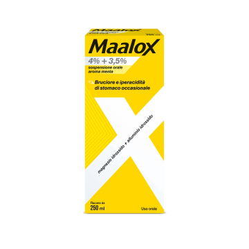 Maalox*os Sosp 250ml 4+3,5% me