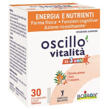 Oscillo Vitalita' 3+ 30 Stick Orosolubili