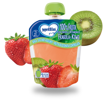 Mellin Pouch Fragola Kiwi 90g