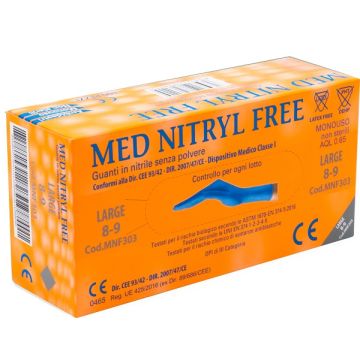 Guanti Nitrile S/polv l 100pz