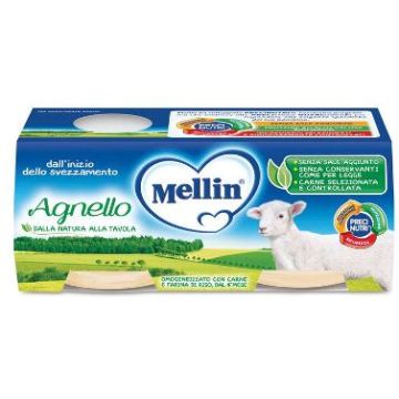 Mellin Omog Agnello 2x80g