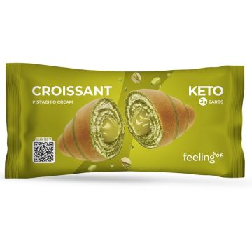 Feeling ok Croissant Ripieno di Crema al Pistacchio 50 g