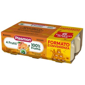 Plasmon Omog 4 Frutti 6x80g