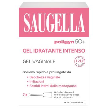 Saugella Poligyn 50+ Gel Idratante Intenso 7 Tubetti Monodose da 4 ml
