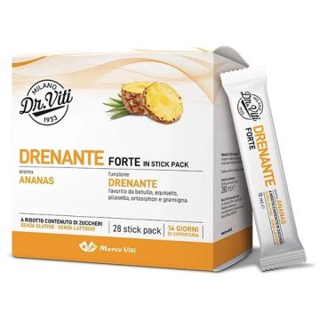 Dr Viti Drenante Forte Ananas 28 Stick Pack Senza Zuccheri