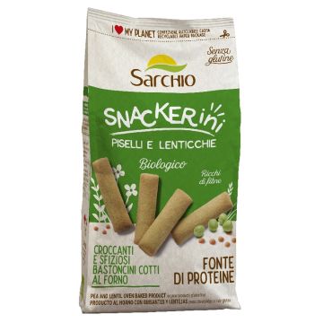 Sarchio Snackerini Piselli e Lenticchie Biologico 180 g