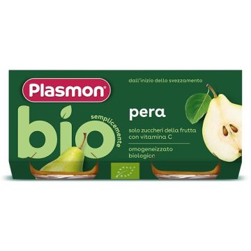 Plasmon Omog Pera Bio 2x80g