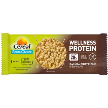 Cereal Wellness Protein Gallette Proteiche di Lenticchie Gusto Naturale 70 g