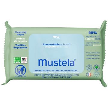 Mustela Salviette Compost 60pz