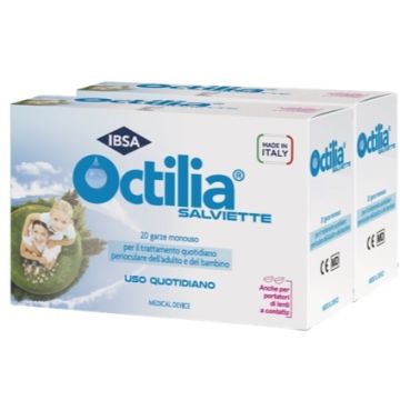 Salviette Perioculari Octilia Bipack 20+20 Garze Monouso