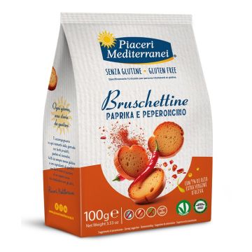 Piaceri Mediterranei Bruschettine Paprika e Peperoncino 100g