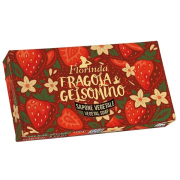 Florinda i Cremosi Fragola e Gelsomino Sapone Vegetale 100 g