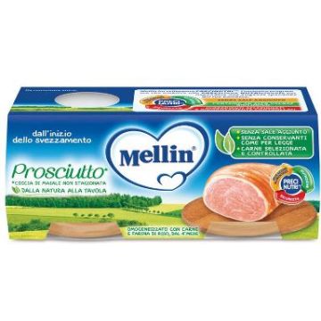 Mellin Omog Prosciutto 2x80g