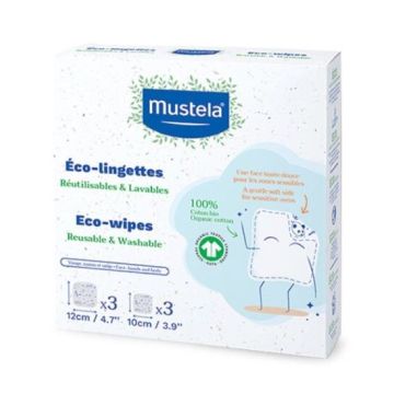Mustela Salviette Lavabili 6pz