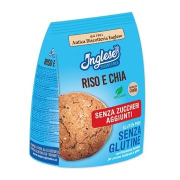 Inglese Biscotti Senza Zucchero Riso e Chia 200 g Promozione2+1