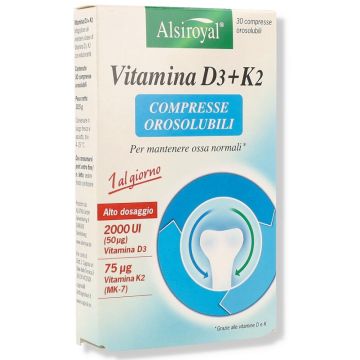 Alsiroyal Vitamina D3+k2 30cpr