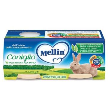 Mellin Omog Coniglio 2x80g