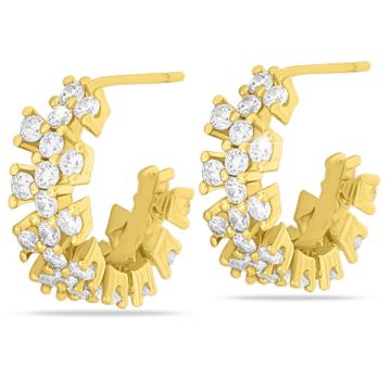 Mj Post 496 Orecchino Definitivo Medical Jewels Multizirconigold