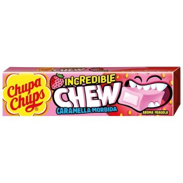 Chupa Chups Incredible Chew Fragola 20 Pezzi