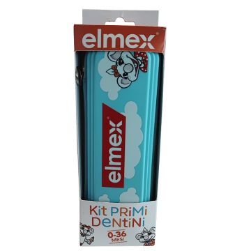 Elmex Kit Primi Dentini 0-36 Mesi 1 Elmex Bimbi Dentifricio50 ml + 1 Elmex Spazzolino Bimbi Educativo New 0-3 Anni