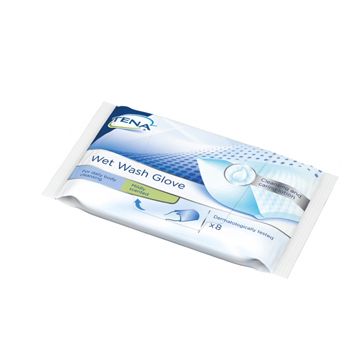 Tena Wet Wash Glove 8pz