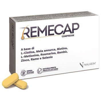 Remecap 30 Compresse Rivestite da 1,25 g Senza Glutine Naturalmente Privo di Lattosio