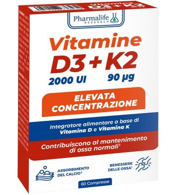 Vitamine D3+k2 60cpr