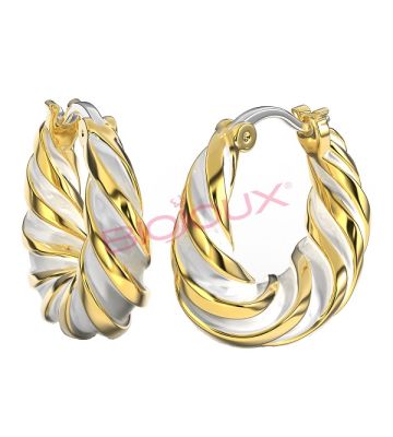 Bjt364 Orecchino Alara White Gold Plated