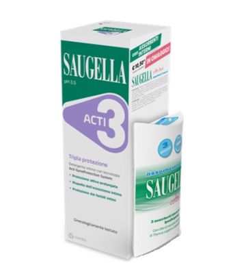 Saugella Acti3 250ml+assorbent