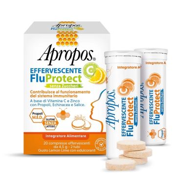 Apropos Effervescente c Fluprotect Senza Zuccheri 20 Compresse Effervescenti