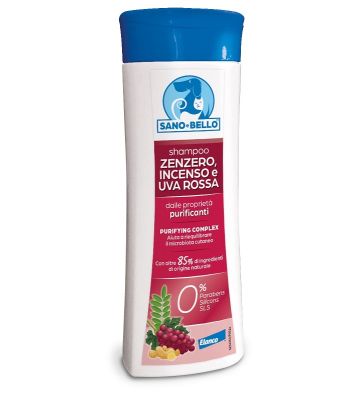 Sano e Bello Shampoo Zenzero Incenso e Uva Rossa 250 ml